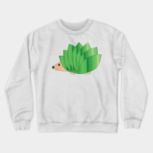 Leafy Green Hedgehog Crewneck Sweatshirt